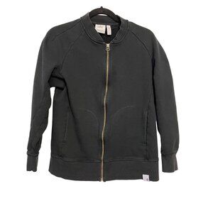 Adidas black zip front sweatshirt‎ M